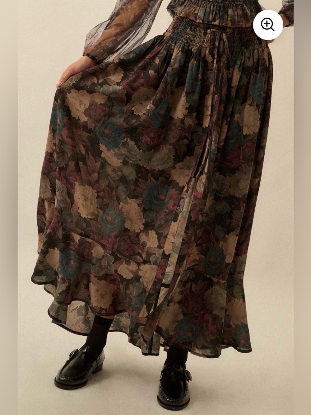 Promesa - Pretty Potpourri Floral Button-Front Maxi Skirt